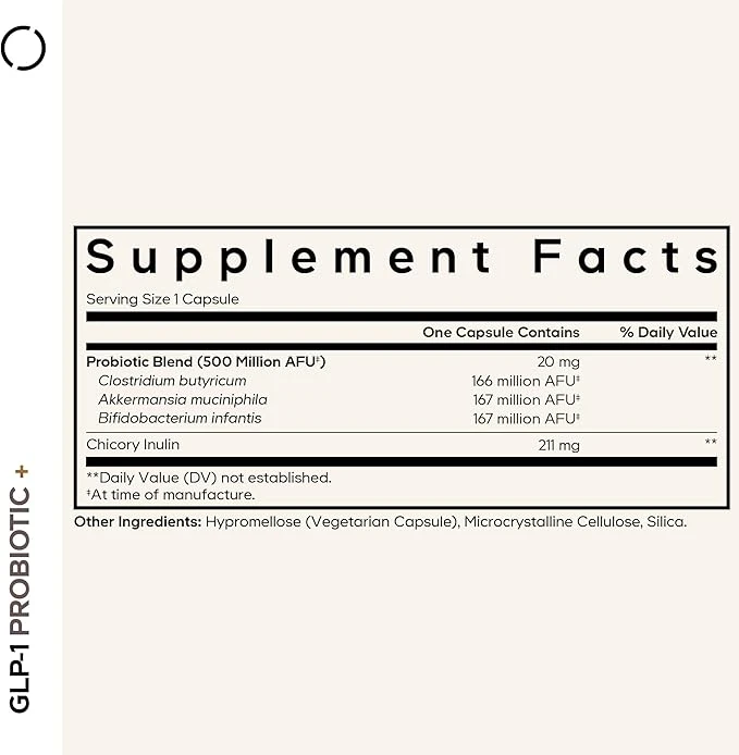 Codeage Glp 1 Probiotic 90 Vegetable Capsules ingredients