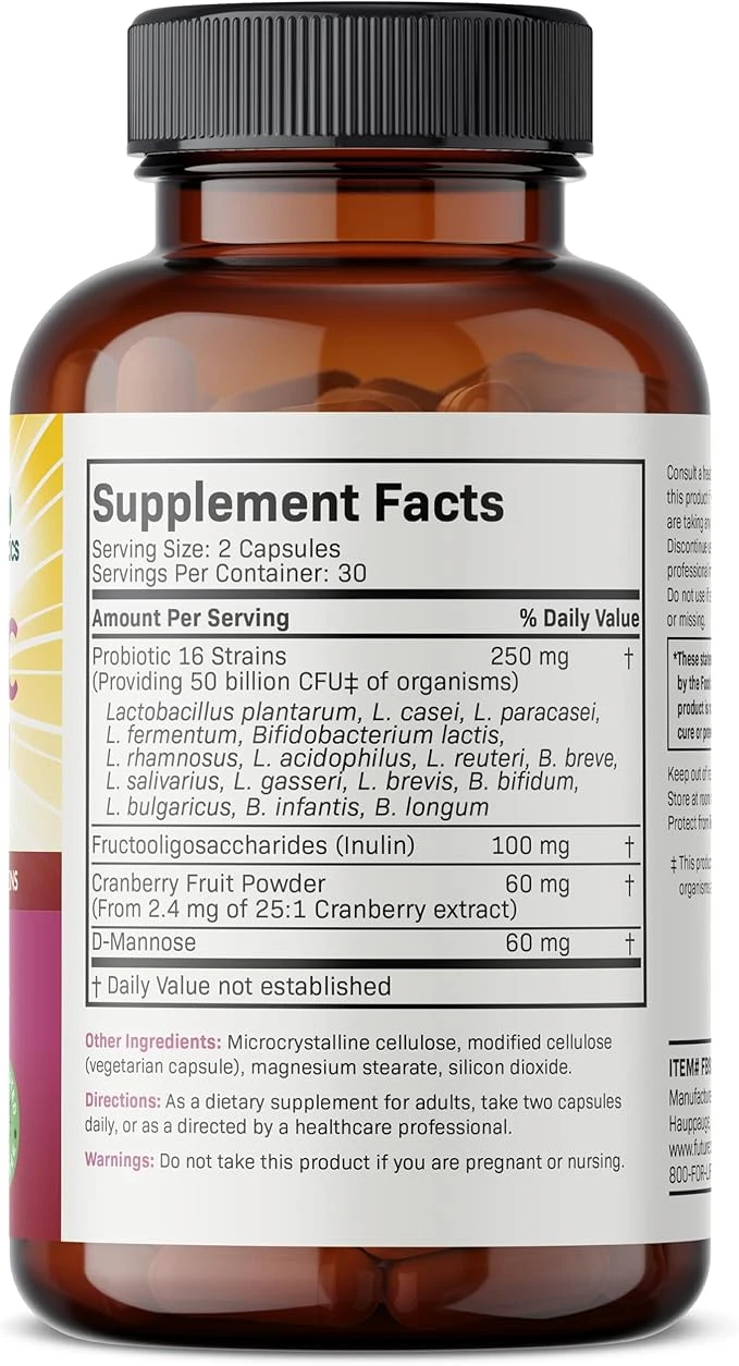 Futurebiotics Probiotic 50 Billion CFU Plus 60 Vegetarian Capsules thumbnail 3