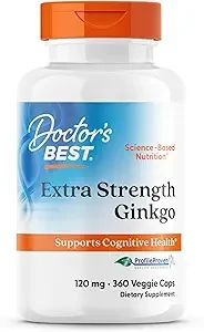 Doctor's Best Extra Strength Ginkgo 120mg 120 Veggie Caps thumbnail 3