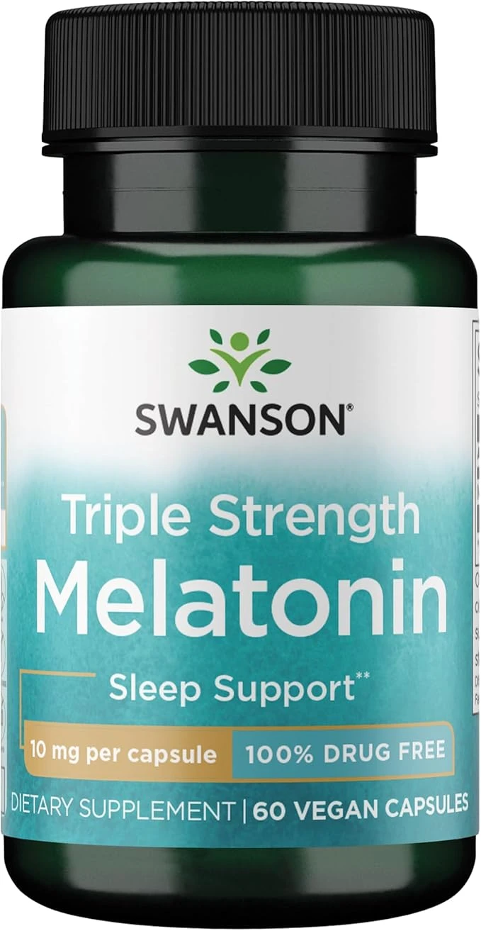 Swanson Melatonin Triple Strength 10mg Per Capsule 60 Capsules thumbnail 4