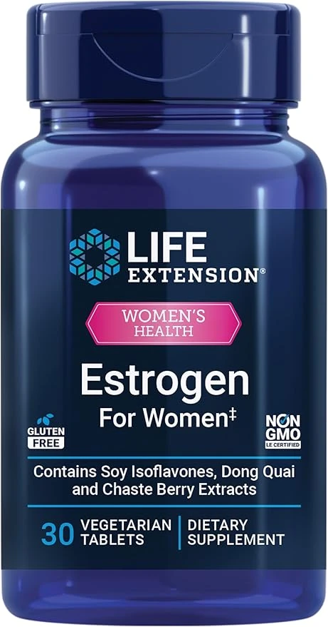Life Extension Women's Health Estrogen for Women 30 Vegetarian Tablets thumbnail 2