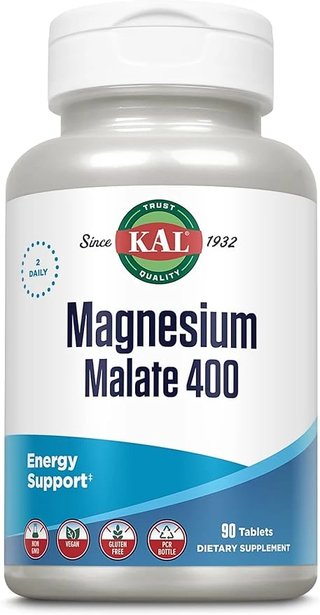KAL Magnesium Malate 400 Muscle And Bone Health 90 Tablets thumbnail 4