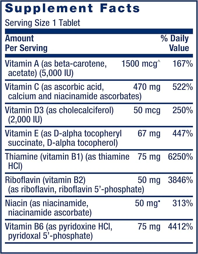 Life Extension One-Per-Day Multivitamin High Potency & Mineral Supplement 60 Tablets thumbnail 5