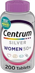 Centrum - Silver Women 50+ Support Eye Health + Bone Strength Multivitamin 100 Tablets thumbnail 4