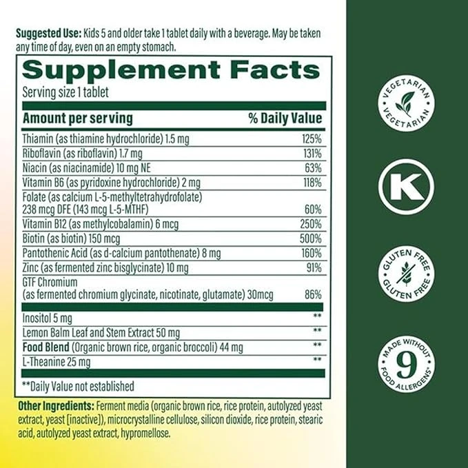 MegaFood Kids B Complex Support Cellular Energy Metabolism 30 Mini Tablets thumbnail 2