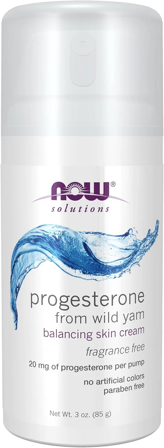 NOW Foods Solutions Progesterone from Wild Yam Balancing Skin Cream Fragrance-Free 3 oz (85g) thumbnail 4