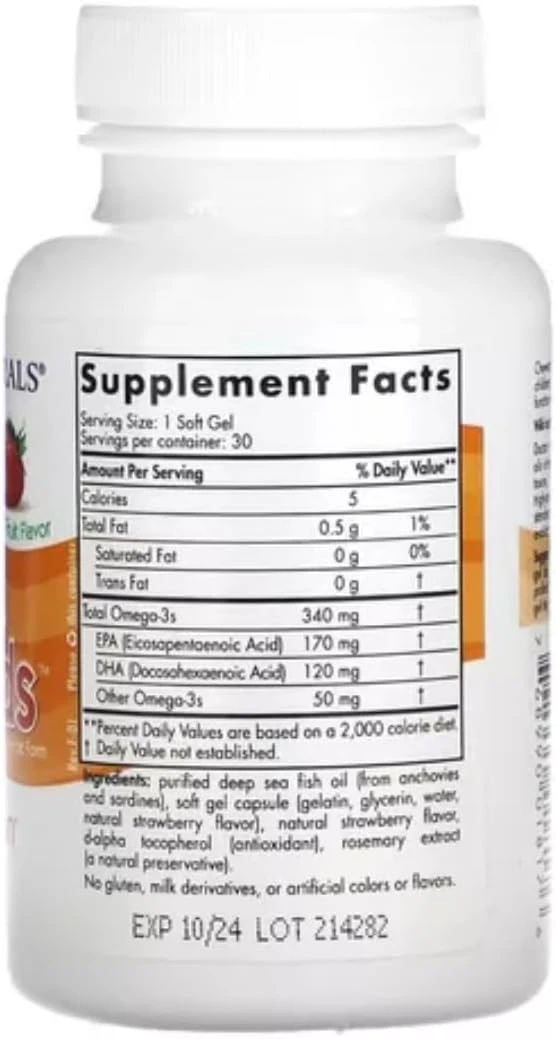 Nordic Naturals Daily Omega Kids Brain & Visual Function 30 Soft Gels thumbnail 2