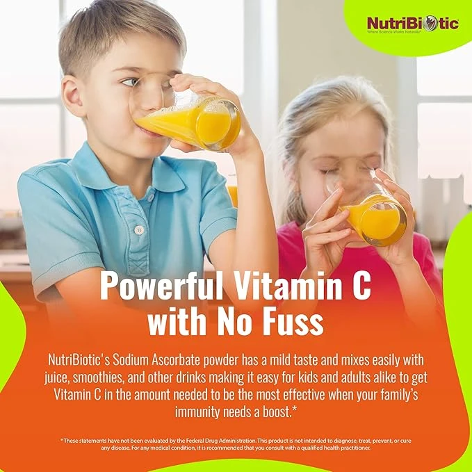 NutriBiotic Immunity Sodium Ascorbate Crystalline Powder 8 oz (227g) thumbnail 2