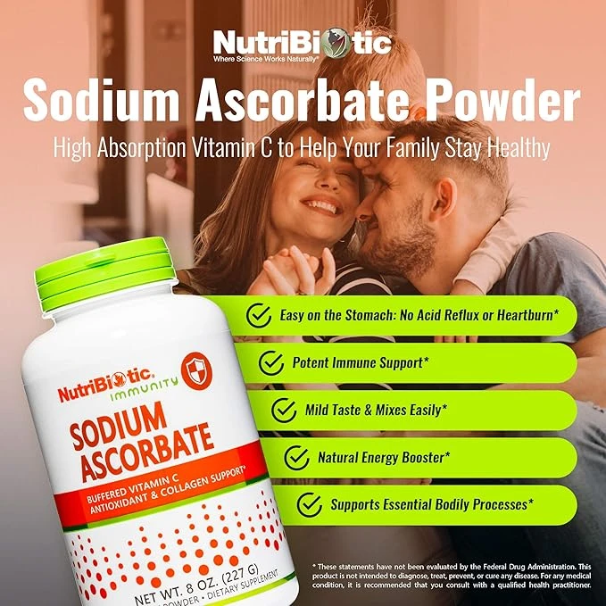 NutriBiotic Immunity Sodium Ascorbate Crystalline Powder 8 oz (227g) thumbnail 3