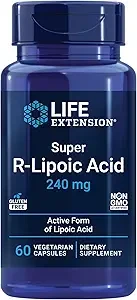 Life Extension Super R-Lipoic Acid 240mg 60 Vegetarian Capsules thumbnail 4