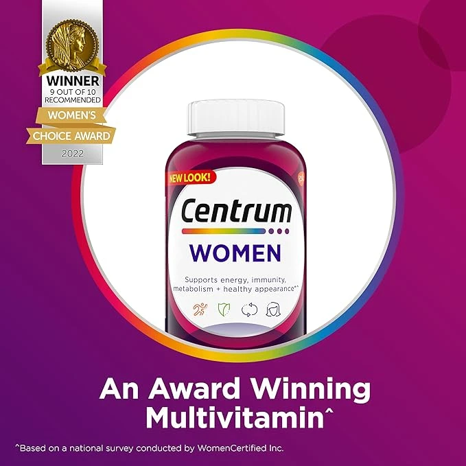 Centrum Women Multivitamin Support Energy Immunity 120 Tablets thumbnail 4