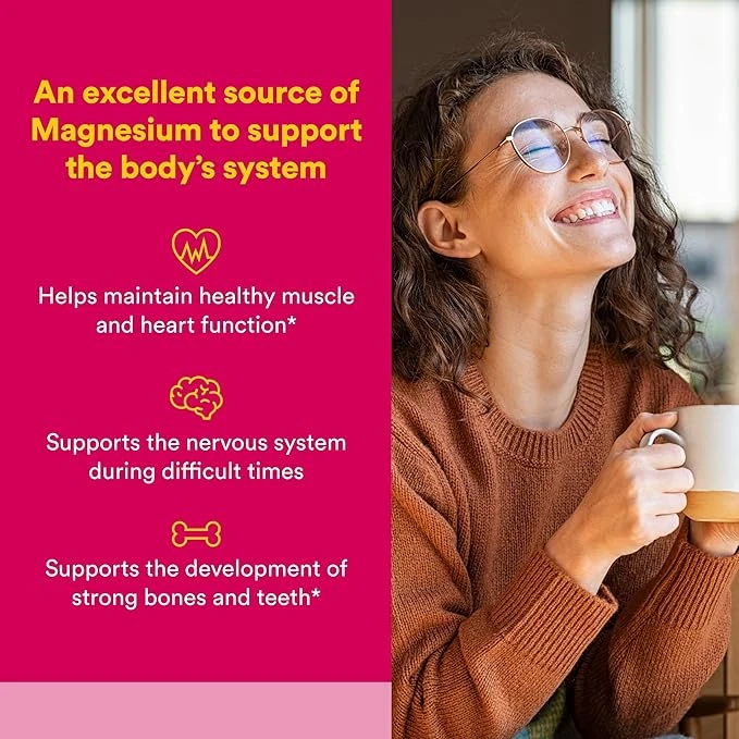 Natural Factors Magnesium Glycinate 400mg Mental & Physical Stress Support 120 Vegetarian Capsules thumbnail 3