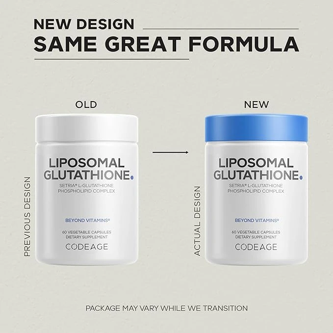 Codeage Liposomal Glutathione Setria L-Phospholipid Complex Beyond Vitamins 60 Veg Capsules thumbnail 3