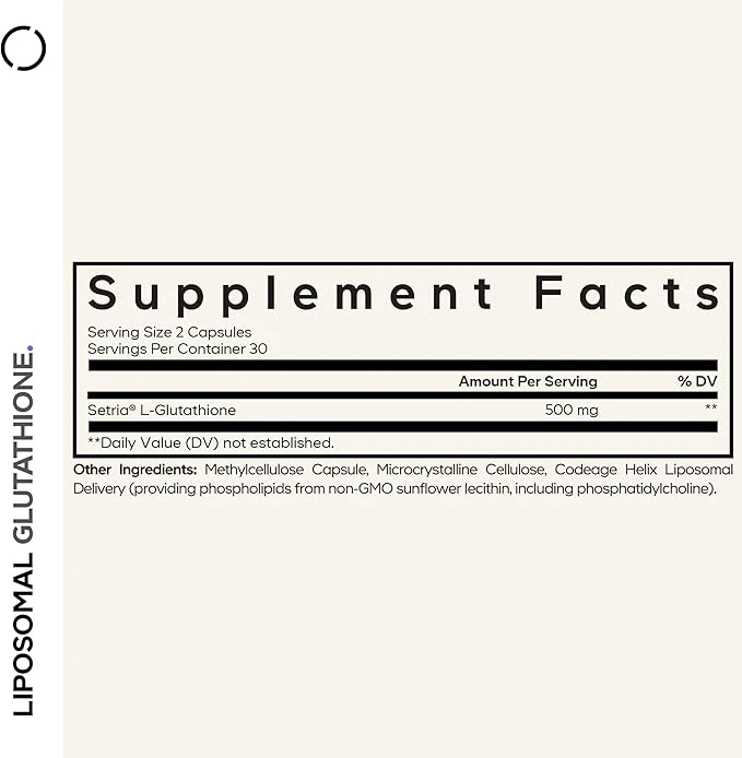 Codeage Liposomal Glutathione Setria L-Phospholipid Complex Beyond Vitamins 60 Veg Capsules thumbnail 5