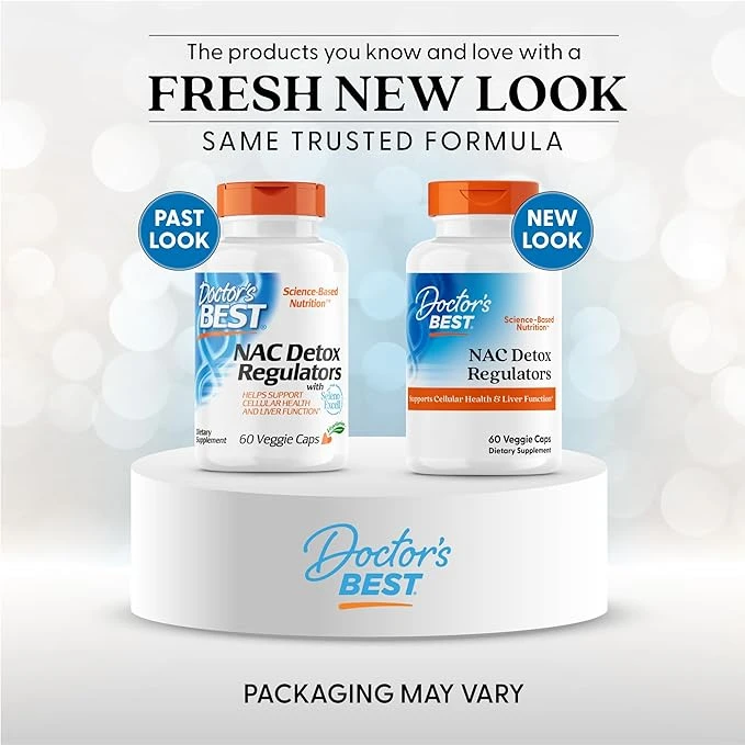 Doctor's Best NAC Detox Regulators Supports Cellular Health & Liver Function 60 Veg Caps thumbnail 3