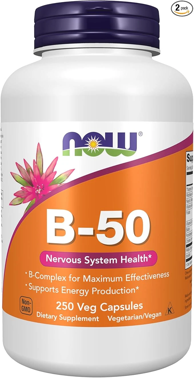 NOW Foods B-50 Nervous System Health 250 Veg Capsules thumbnail 4