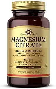 Solgar Magnesium Citrate High Absorption 400Mg 120 Tablets thumbnail 4