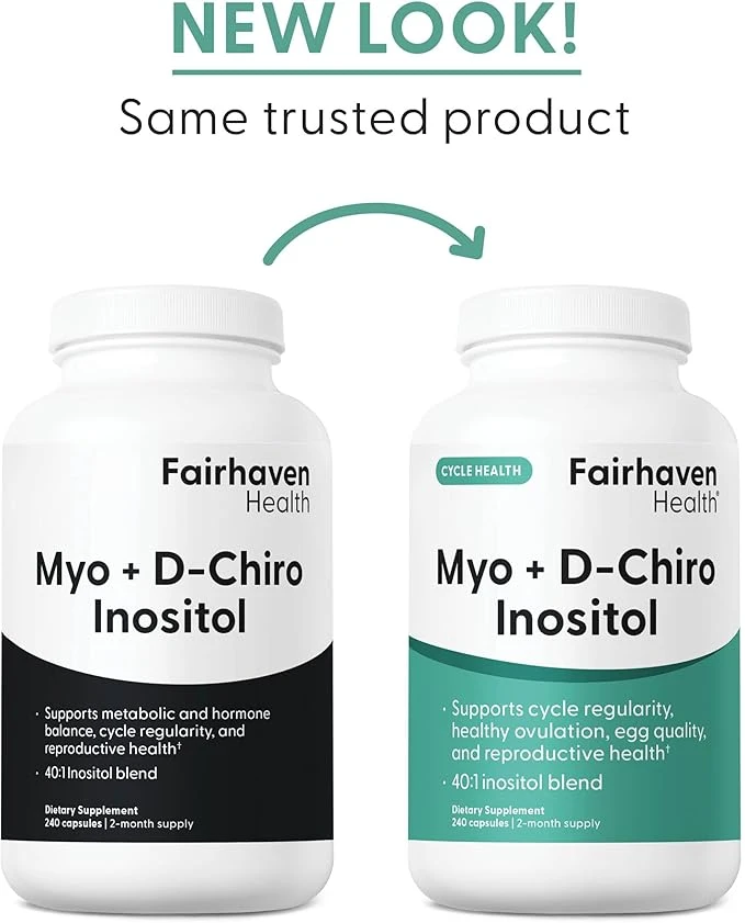 Fairhaven Health PQQ+ Myo + D-Chiro Inositol Cycle Health 120 Capsules thumbnail 3