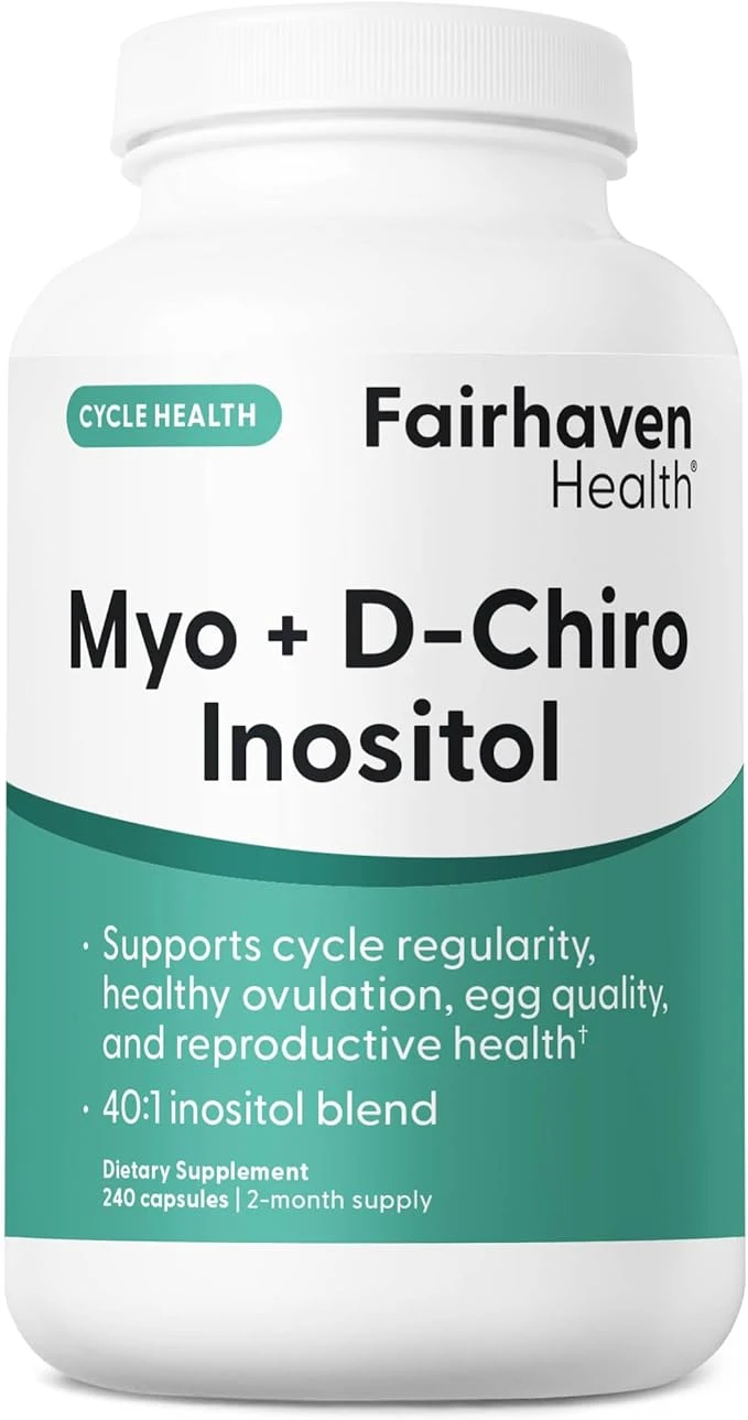 Fairhaven Health PQQ+ Myo + D-Chiro Inositol Cycle Health 120 Capsules thumbnail 4