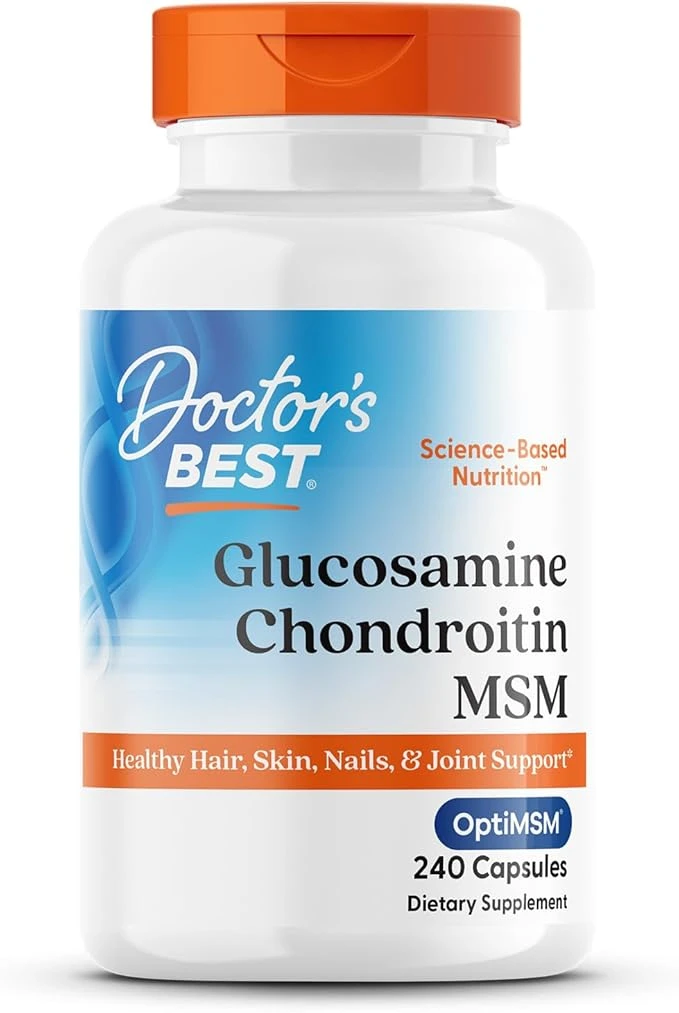 Doctor's Best Glucosamine Chondroitin MSM with OptiMSM Joint Support 240 Veg Capsules thumbnail 4