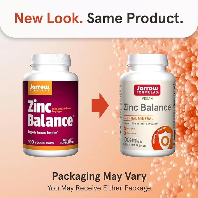 Jarrow Formulas Vegan Zinc Balance Essential Mineral Support the Immune System Veg Capsules thumbnail 3