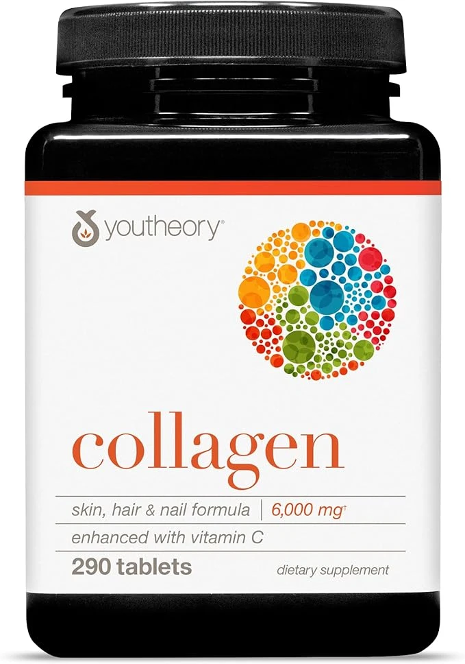Youtheory Collagen Skin, Hair & Nail Formula 6000mg 290 Tablets thumbnail 3