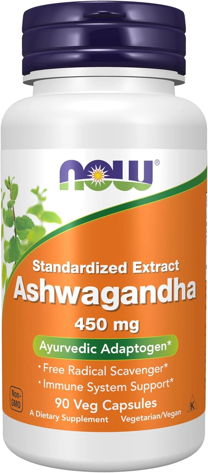 NOW Foods Standardised Extract Ashwagandha 450mg Ayuvredic Adaptogen 180 Veg Capsules thumbnail 2