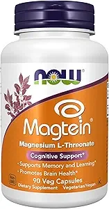 NOW Foods Magtein Magnesium L-Threonate 90 Veg Capsules thumbnail 3