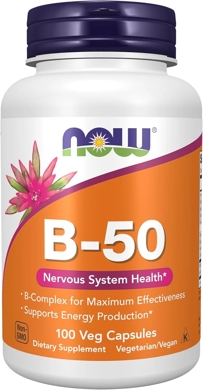 NOW Foods B-50 Nervous System Health 100 Veg Capsules thumbnail 4