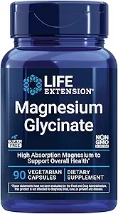 Life Extension Magnesium Glycinate Support Overall Health 90 Vegetarian Capsules thumbnail 2