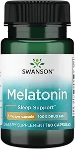 Swanson Melatonin Sleep Support 3mg per Capsule 60 Capsules thumbnail 3
