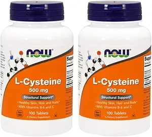 NOW Foods L-Cysteine 500mg Structural Support 100 Tablets thumbnail 4