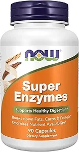 Now Foods Super Enzymes Supports Healthy Digestion 90 Capsules thumbnail 3