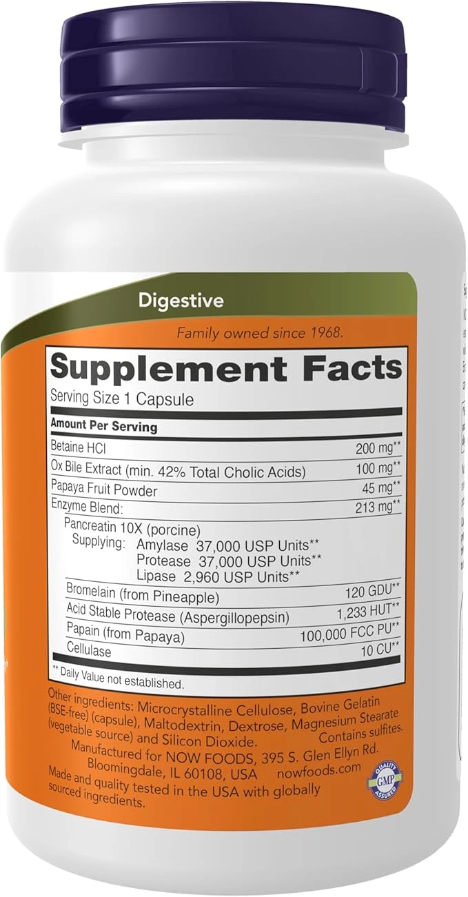 Now Foods Super Enzymes Supports Healthy Digestion 90 Capsules thumbnail 5