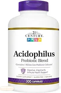 21st Century Acidophilus Probiotic Blend Immune Health Support 300 Capsules thumbnail 4