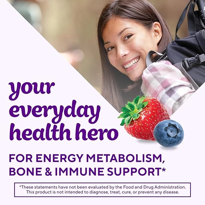 VitaFusion Women's Multi Supports Energy Metabolism Gummy Berry 150 Gummies thumbnail 3