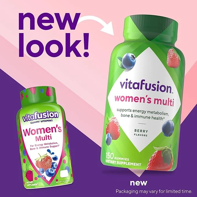 VitaFusion Women's Multi Supports Energy Metabolism Gummy Berry 150 Gummies thumbnail 2