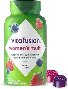 VitaFusion Women's Multi Supports Energy Metabolism Gummy Berry 150 Gummies thumbnail 4