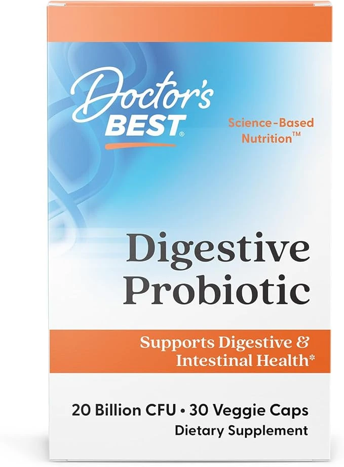 Doctor's Best Digestive Probiotic Supports Digestive Intestinal Health 30 Veg Caps thumbnail 3