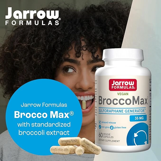Jarrow Formulas Vegan Brocco Max Sulforaphane Generator 35mg 60 Veggie Capsules thumbnail 2