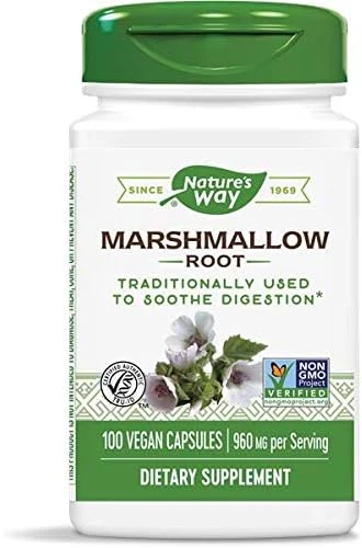 Nature's Way Marshmallow Root Traditional Digestive Support 960mg 100 Vegan Capsules thumbnail 3
