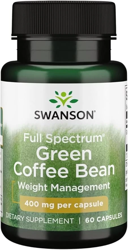 Swanson Full Spectrum Green Coffee Bean Weight Management 400mg per 60 Capsules thumbnail 3