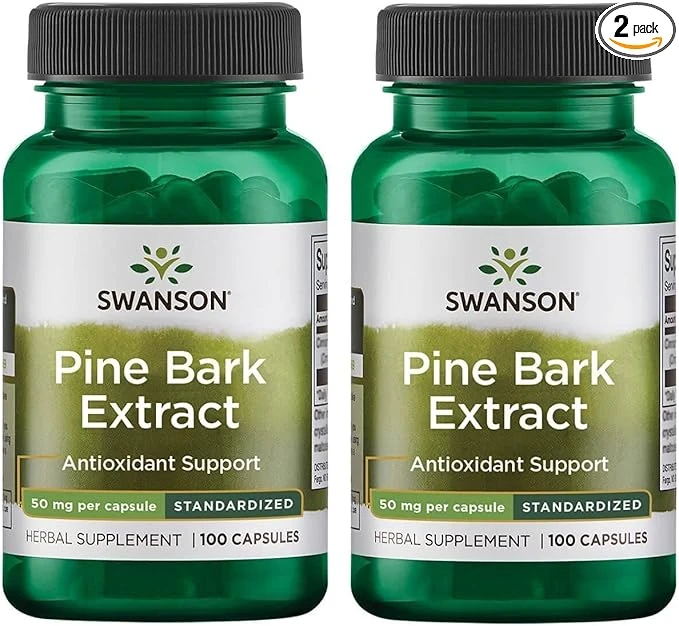 Swanson Pine Bark Extract Antioxidant Support 50mg Per Standardized 100 Capsules thumbnail 2