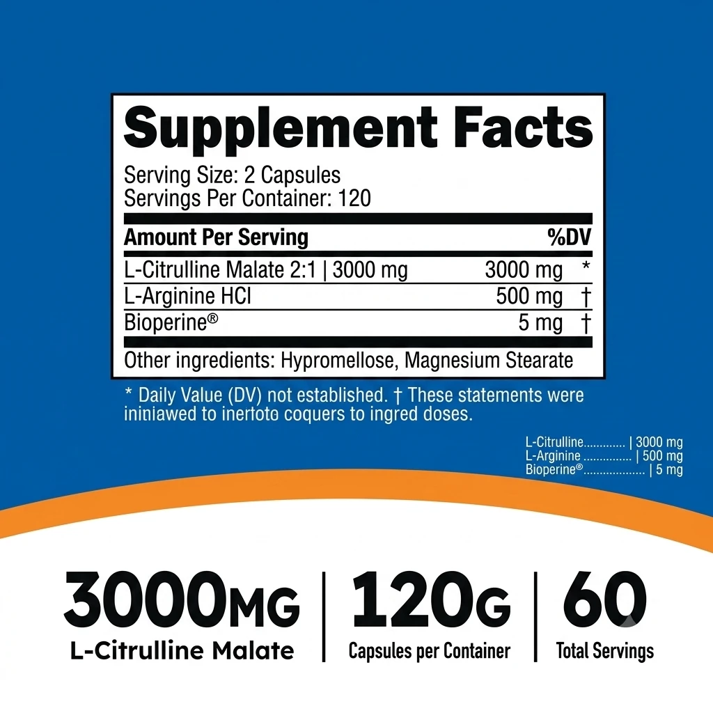 Nutricost Magnesium Citrate – Peach Mango Flavor 250g 60 Powder ingredients