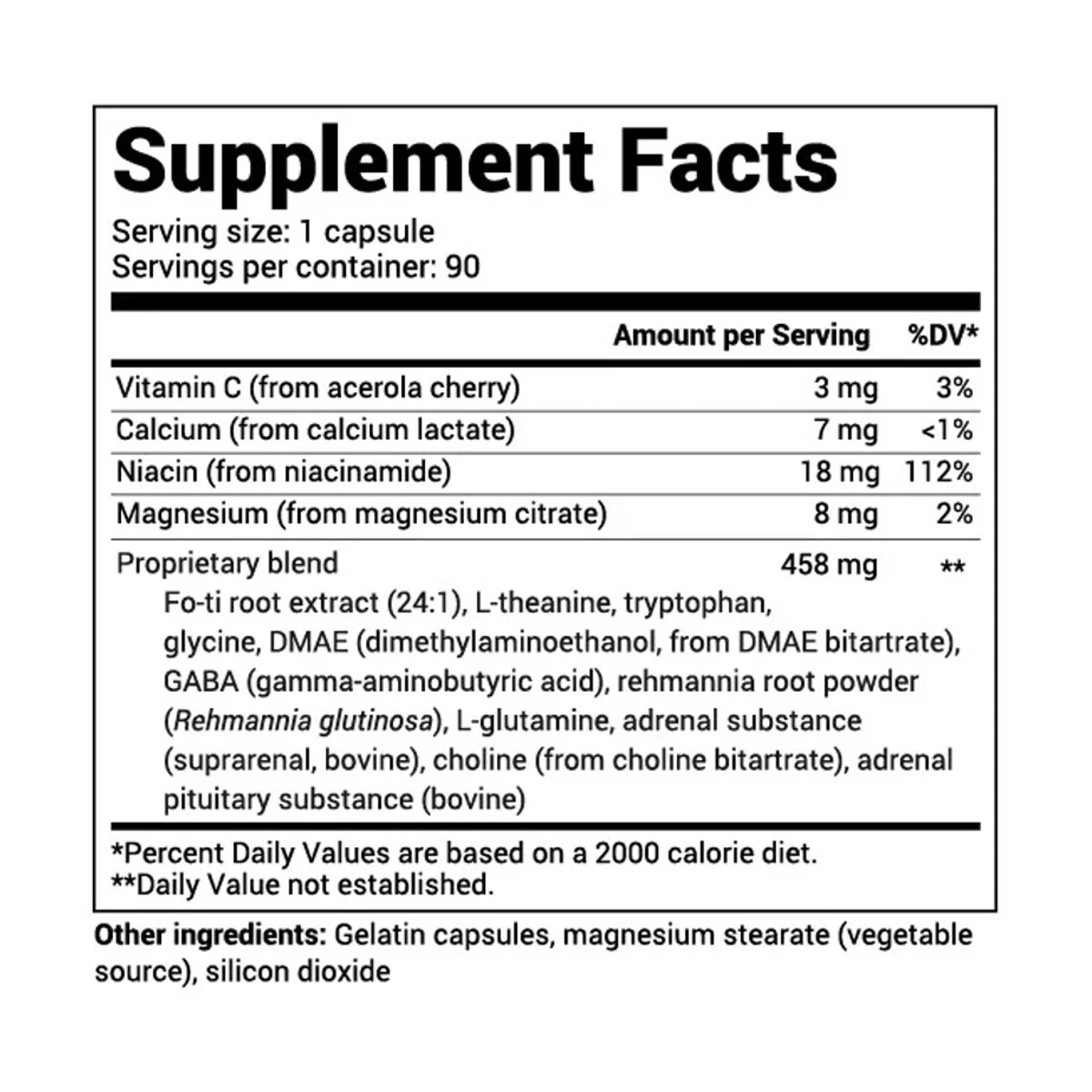 Dr. Berg Sleep Aid Regular Formula 90 Capsules ingredients