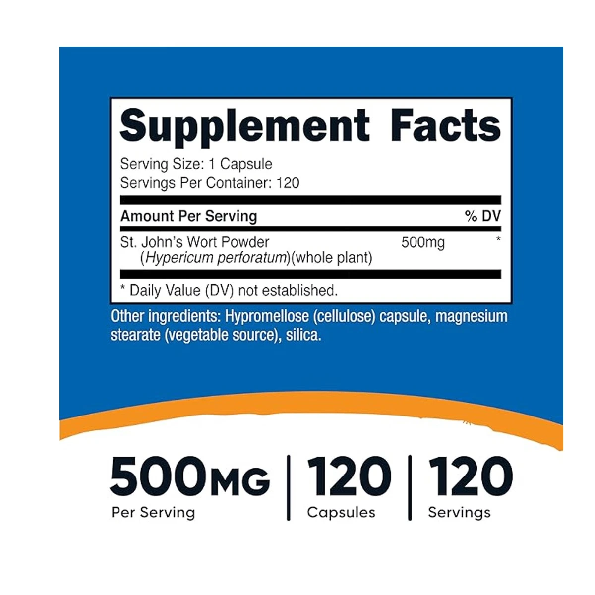 Nutricost St. John's Wort 500mg 120 Capsules ingredients