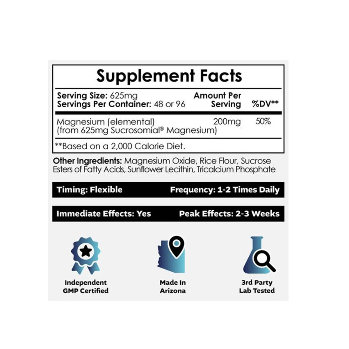 Nootropics Depot MicroMag 30g 30 Powder ingredients