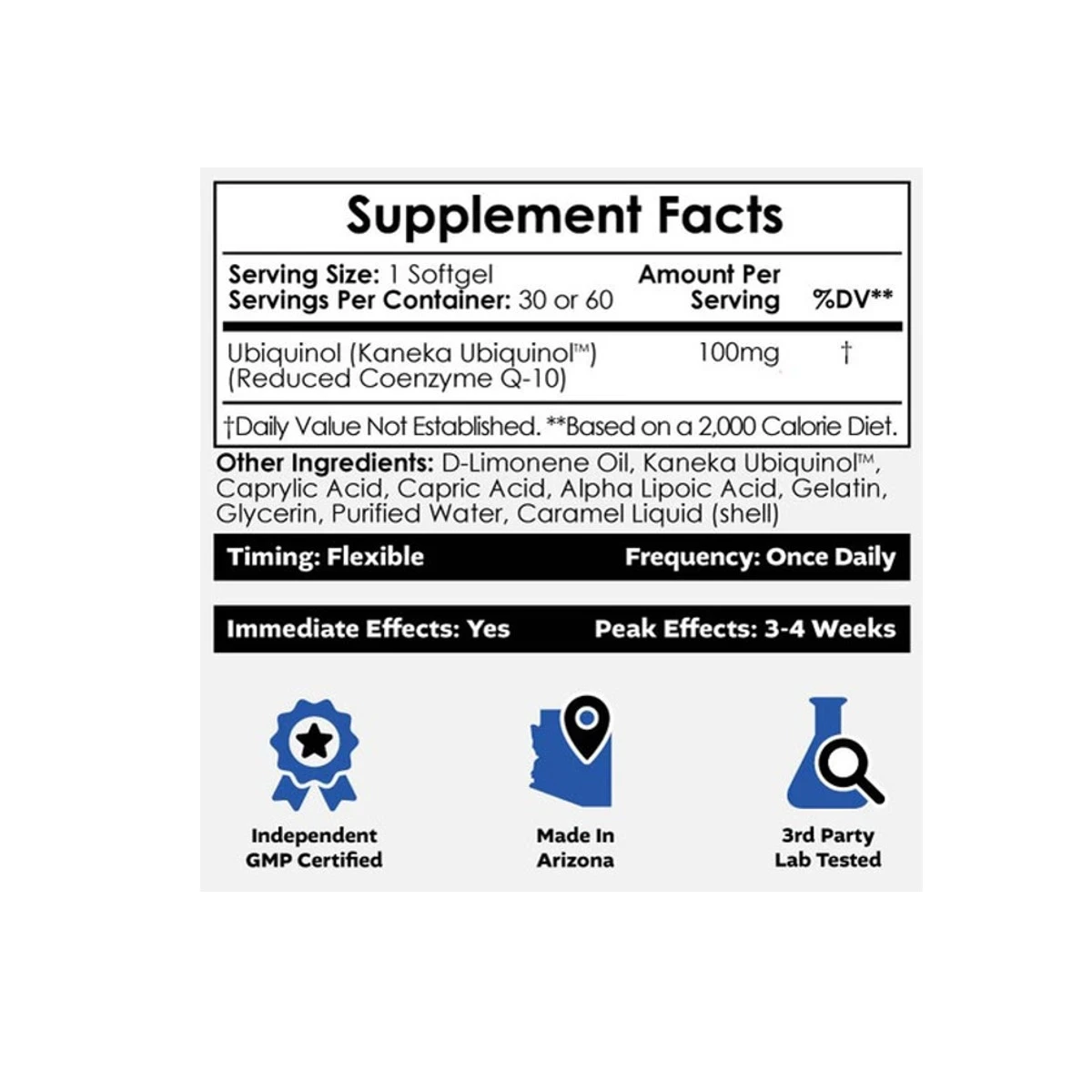 Nootropics Depot Coqh Cf 100mg 30 Softgels ingredients