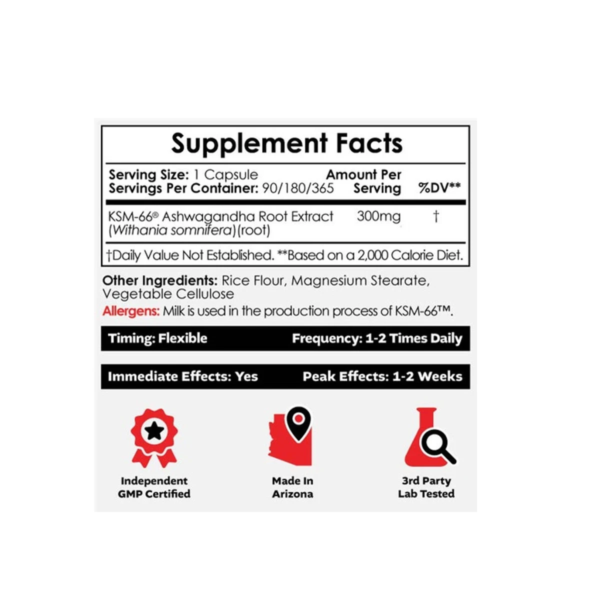 Nootropics Depot Ksm-66 300mg 365 Capsules ingredients