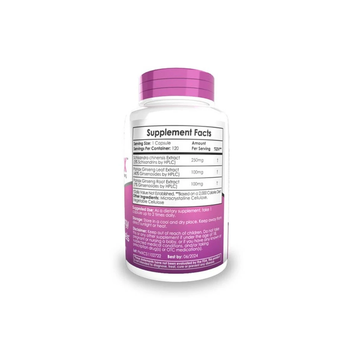 Nootropics Depot Panamax Optimized Ginseng 120 Capsules ingredients